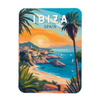 Ibiza Spain Travel Art Vintage