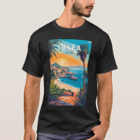 Ibiza Spain Travel Art Vintage