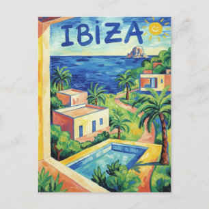 Ibiza Spain Travel Postcard