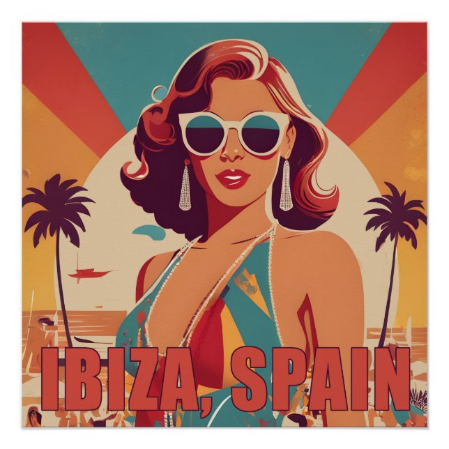 Ibiza, Spain Travel Poster (Front)