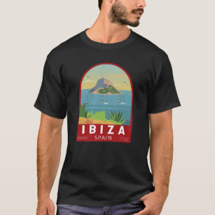 Ibiza Spain Travel Vintage Art T-Shirt