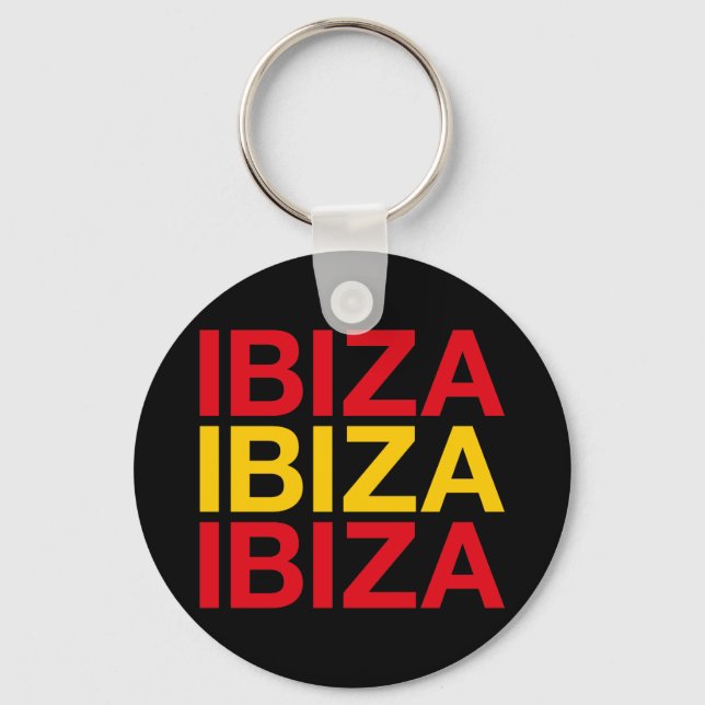 IBIZA Spanish Flag Keychain (Front)