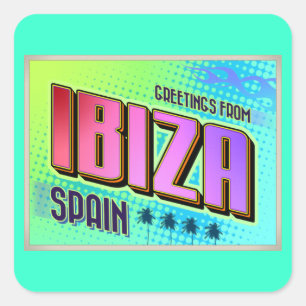 IBIZA SQUARE STICKER