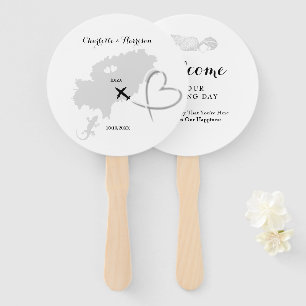 Ibiza Wedding Destination Hand Fan