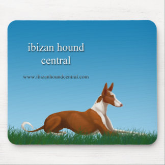 Ibizan Hound Central Mouse Pad