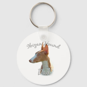 Ibizan Hound Dad 2 Keychain