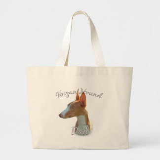 Ibizan Hound Dad 2 Large Tote Bag