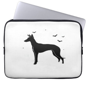 Ibizan Hound Dog � Halloween Moon Silhouette Class Laptop Sleeve