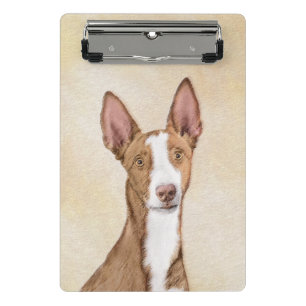 Ibizan Hound Painting - Cute Original Dog Art Mini Clipboard