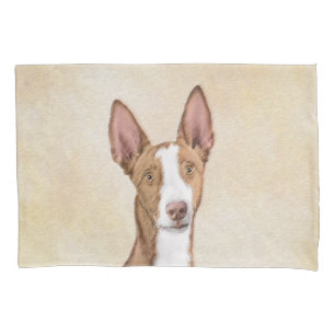 Ibizan Hound Painting - Cute Original Dog Art Pillowcase