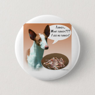 Ibizan Hound Turkey 2 Inch Round Button