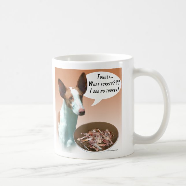 Ibizan Hound Turkey Coffee Mug (Right)