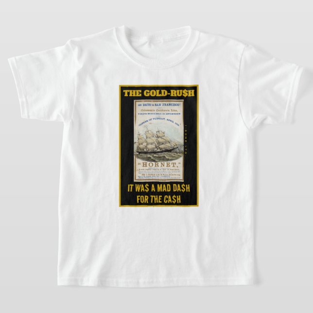 IBONELTD. GOLD-RUSH CLIPPER SHIPS 2 T-Shirt (Laydown)