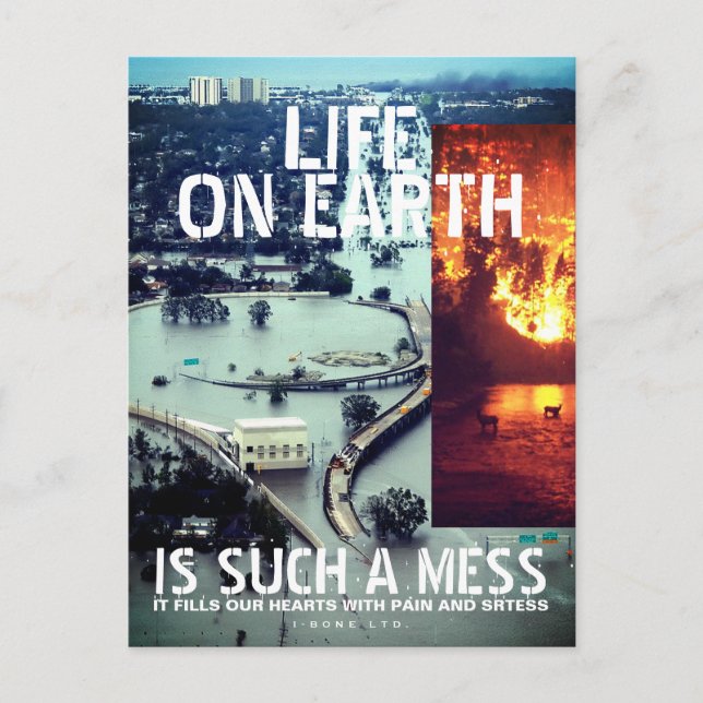 IBONELTD. LIFE ON EARTH 2d Postcard (Front)
