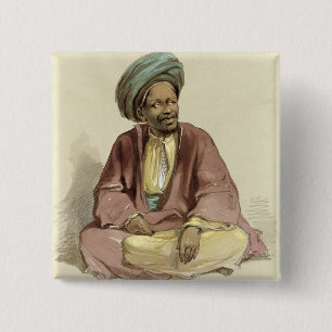 Ibrahim - from Sunnar, 1856 2 Inch Square Button