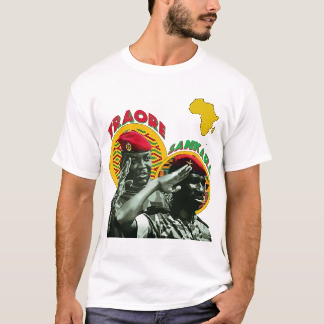 Ibrahim Traoré & Thomas Sankara Pan-African Shirt (Front)