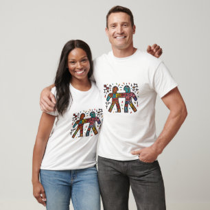 ibrant Kinship Abstract Art Tee
