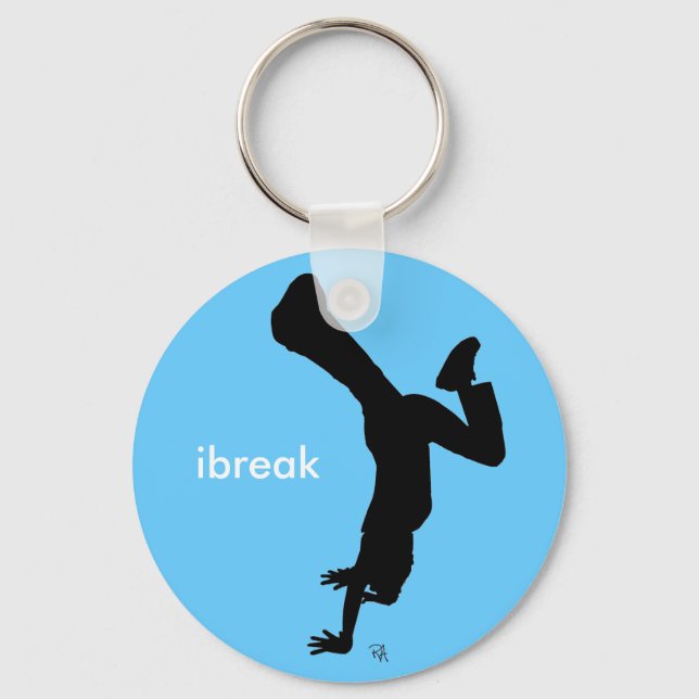 ibreak bgirl Keychain (Front)