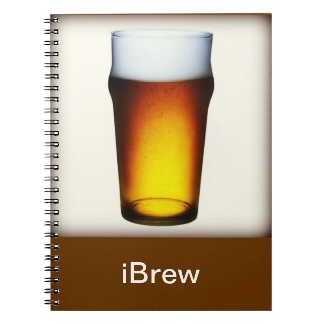 iBrew Ale Glass Notebook (Front)