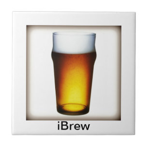 iBrew Ale Glass Tile
