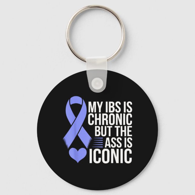 Ibs Awareness Month Irritable Bowel Syndrome Keychain (Front)