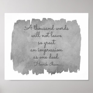 Ibsen Literary Inspirational Quote typography Poster