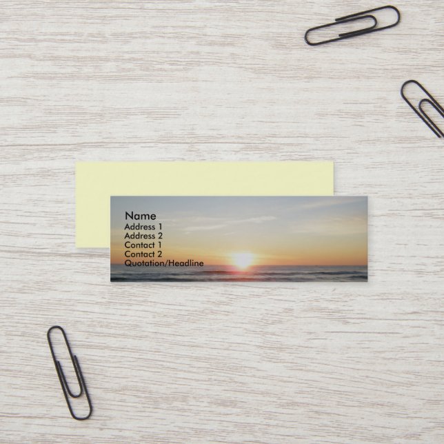IBSP Sunset Business Cards (Front/Back In Situ)