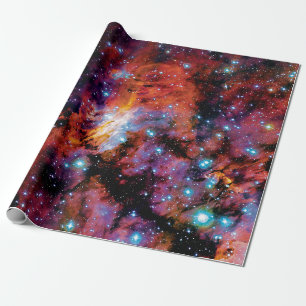 IC 4628 Prawn Nebula - Colourful Outer Space Photo Wrapping Paper