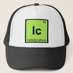 Ic - Iceberg Lettuce Chemistry Periodic Table Trucker Hat
