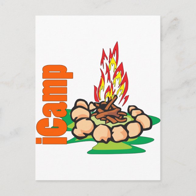 iCamp Camping Shirt Postcard (Front)