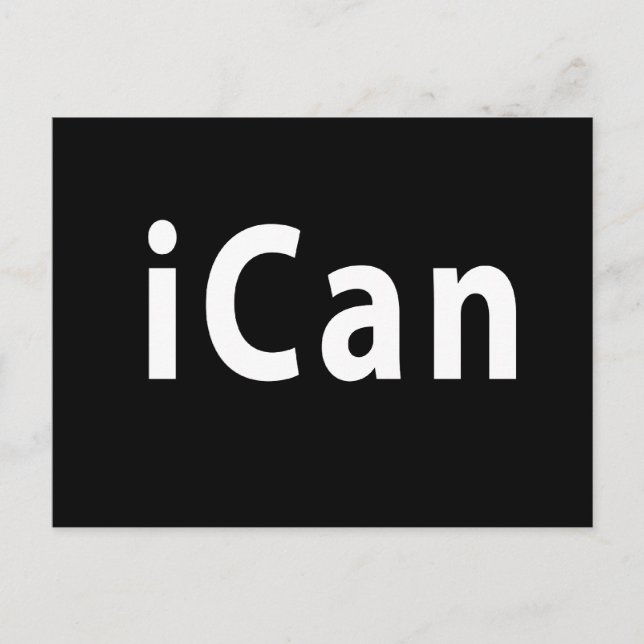 iCan - CUSTOMIZABLE Postcard (Front)