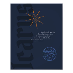 Icarus Display Photo Print