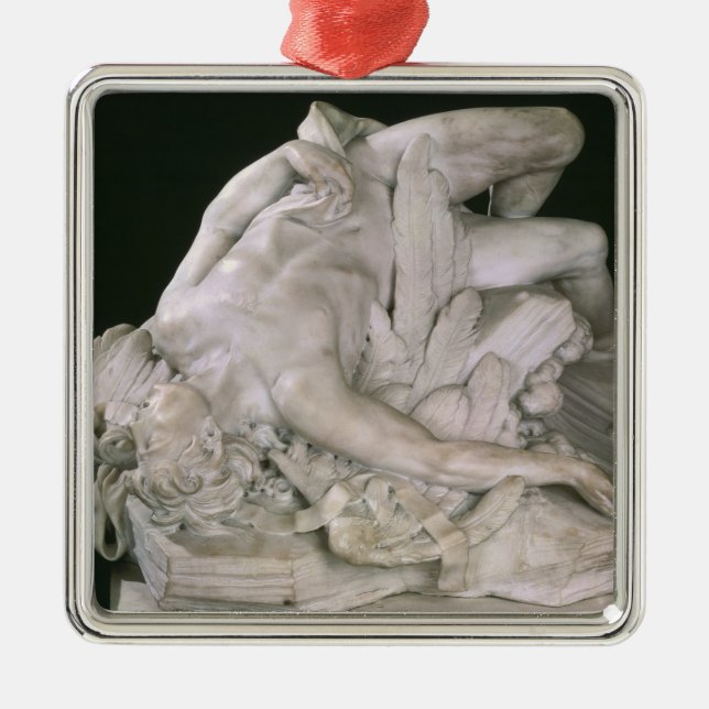 Icarus Falling, 1743 Metal Ornament (Front)