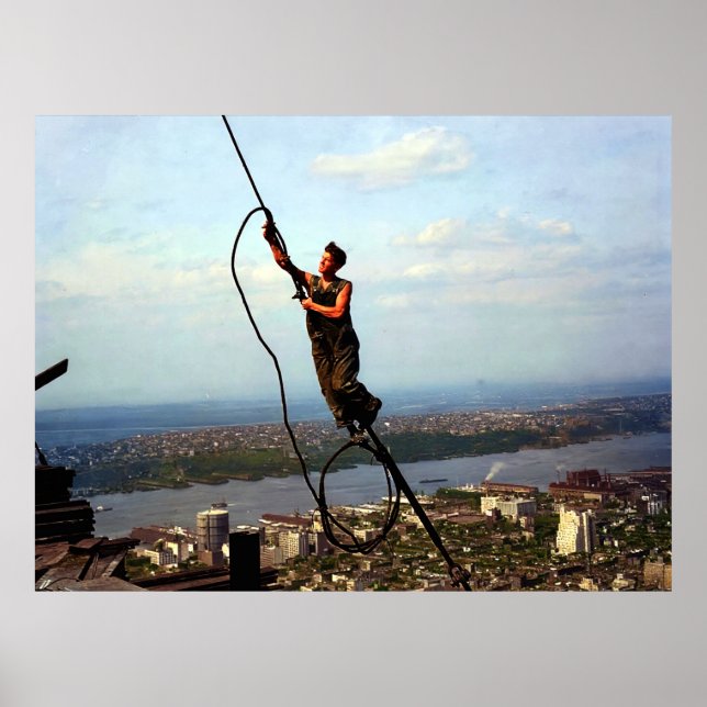 Icarus Ironworker Rigging Empire State Building 19 Poster (Front)