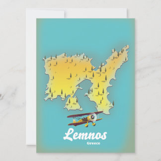 Icasia Greece travel poster.