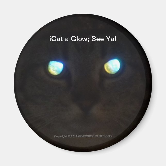 iCat a Glow; See Ya! Magnet (Front)