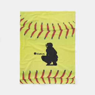 iCatch Fastpitch Softball Fleece Blanket