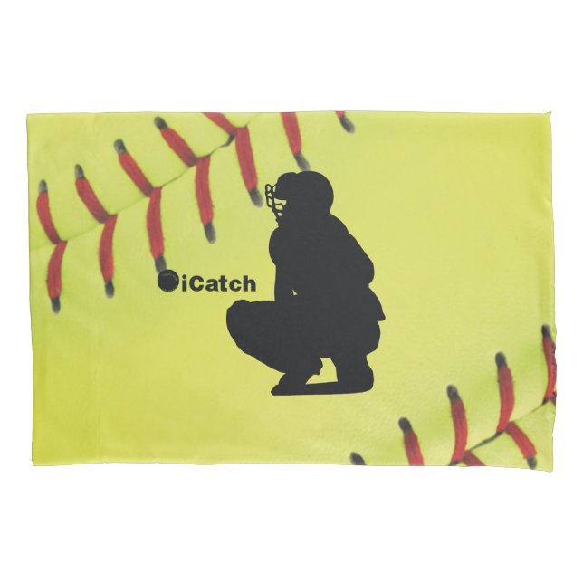 iCatch Fastpitch Softball Pillowcase (Front)
