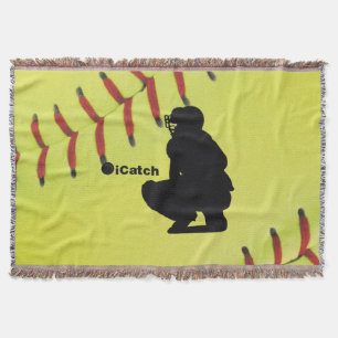 iCatch Fastpitch Softball Throw Blanket