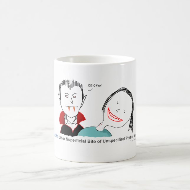 ICD-10: S10.97 Other superficial bite Coffee Mug (Center)