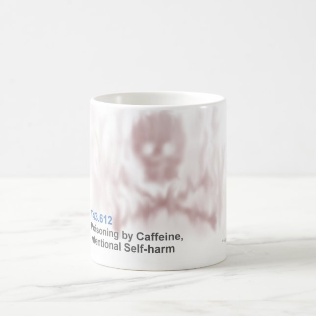 ICD-10: T43.612 Poisoning by caffeine, intentional Coffee Mug (Center)