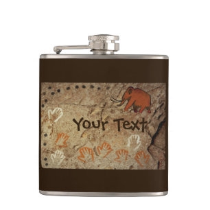 Ice Age Cave Art Hip Flask