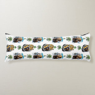 Ice Age Mammoth Sabertooth Tiger Pattern Design Body Pillow