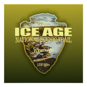 Ice Age Trail (arrowhead) Poster