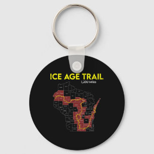 Ice Age Trail Wisconsin Long-distance Hiking Sceni Keychain