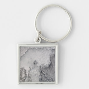 Ice and cloud streets in the Sea of Okhotsk Keychain