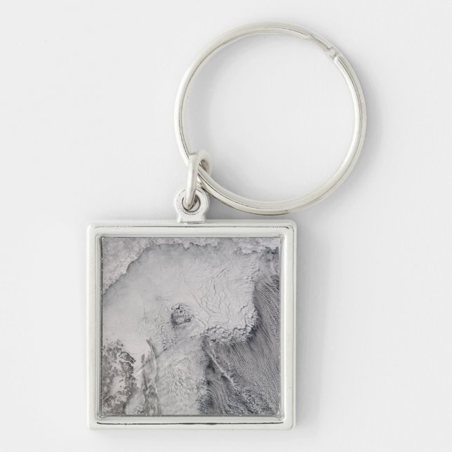 Ice and cloud streets in the Sea of Okhotsk Keychain (Front)