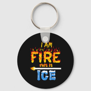 Ice And Fire Costume Halloween Family Matching Wom Keychain