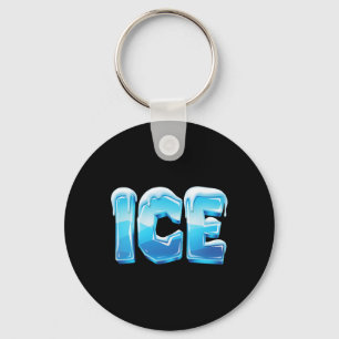 Ice And Fire Halloween Matching Couple Last Minute Keychain