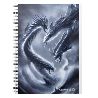 ice and lightning dragon notebook